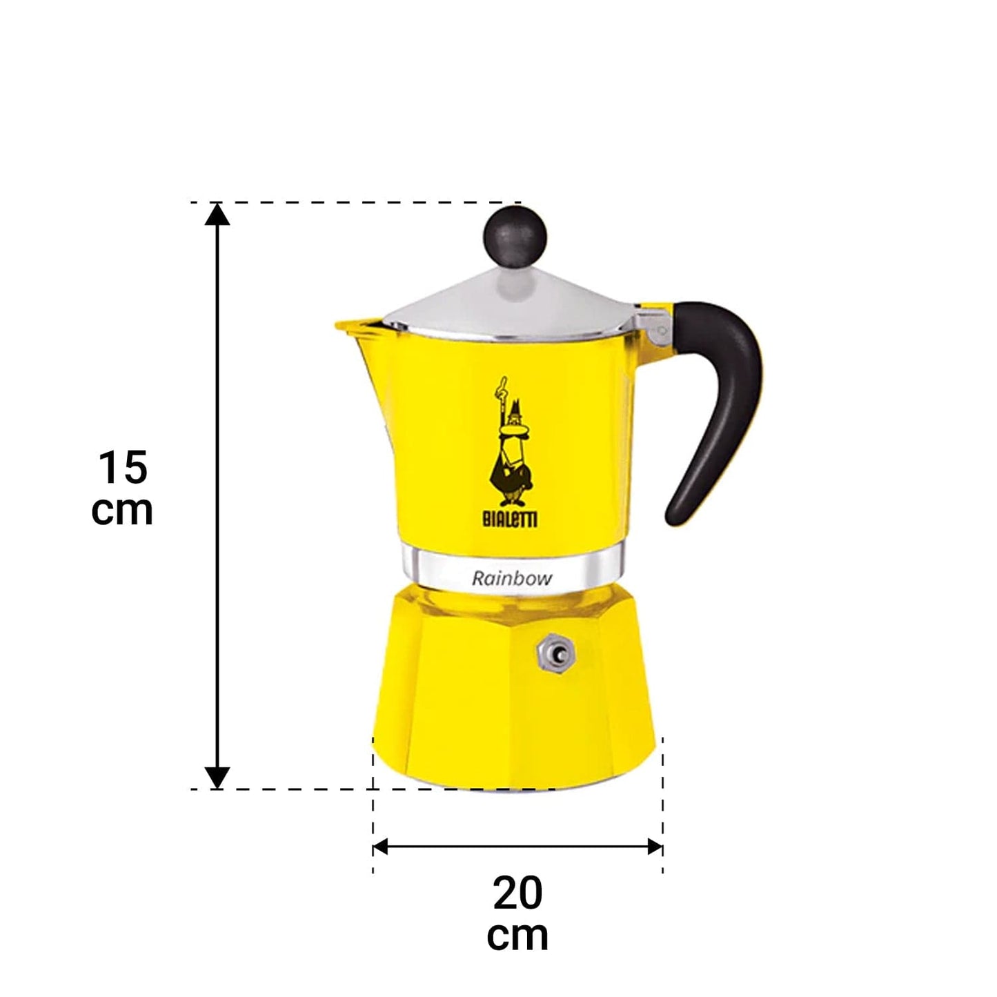 Bialetti Manual Brewing Bialetti Rainbow 3 Cups- Perfect Gift for Coffee Lovers