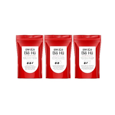 Bili Hu Ground And Whole Beans Bili Hu- Iconic coffee combo (Pack of 3)