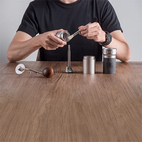 Somethings Brewing Store Refurbished 1Zpresso K-pro Manual Coffee Grinder (Grey)