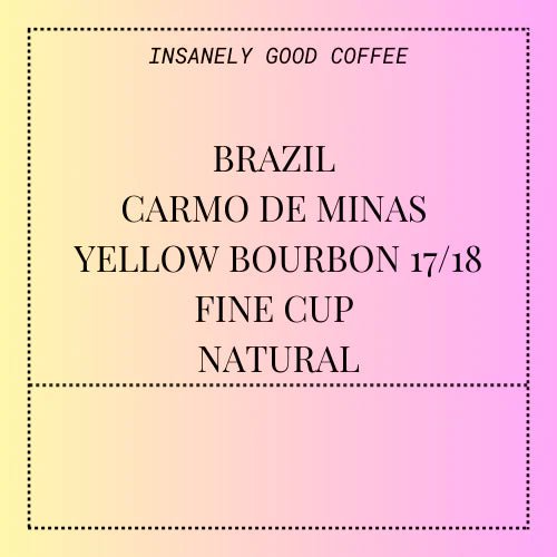 Brazil Carmo de Minas - Espresso - Something's Brewing