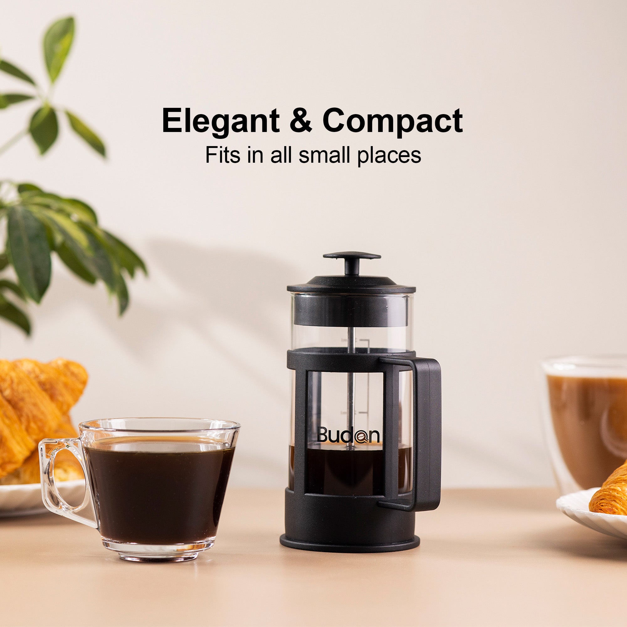 Budan Black French Press | 350 ml - Something's Brewing