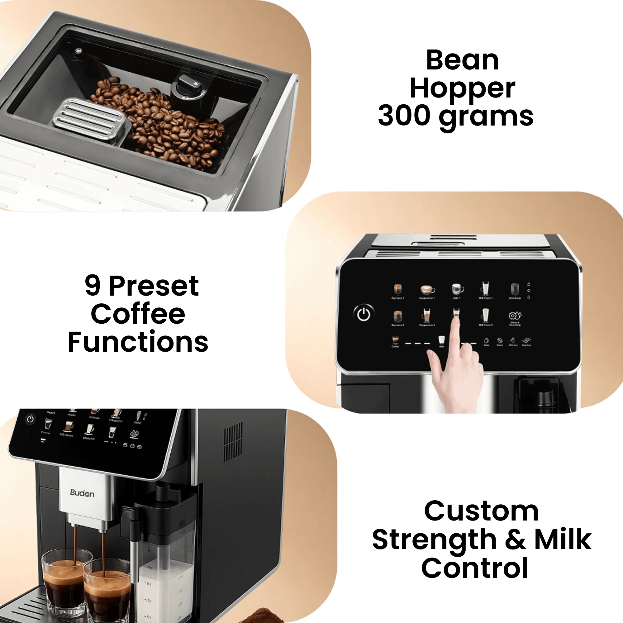 Budan Brew500 | Fully Automatic Coffee Machine - Something's Brewing