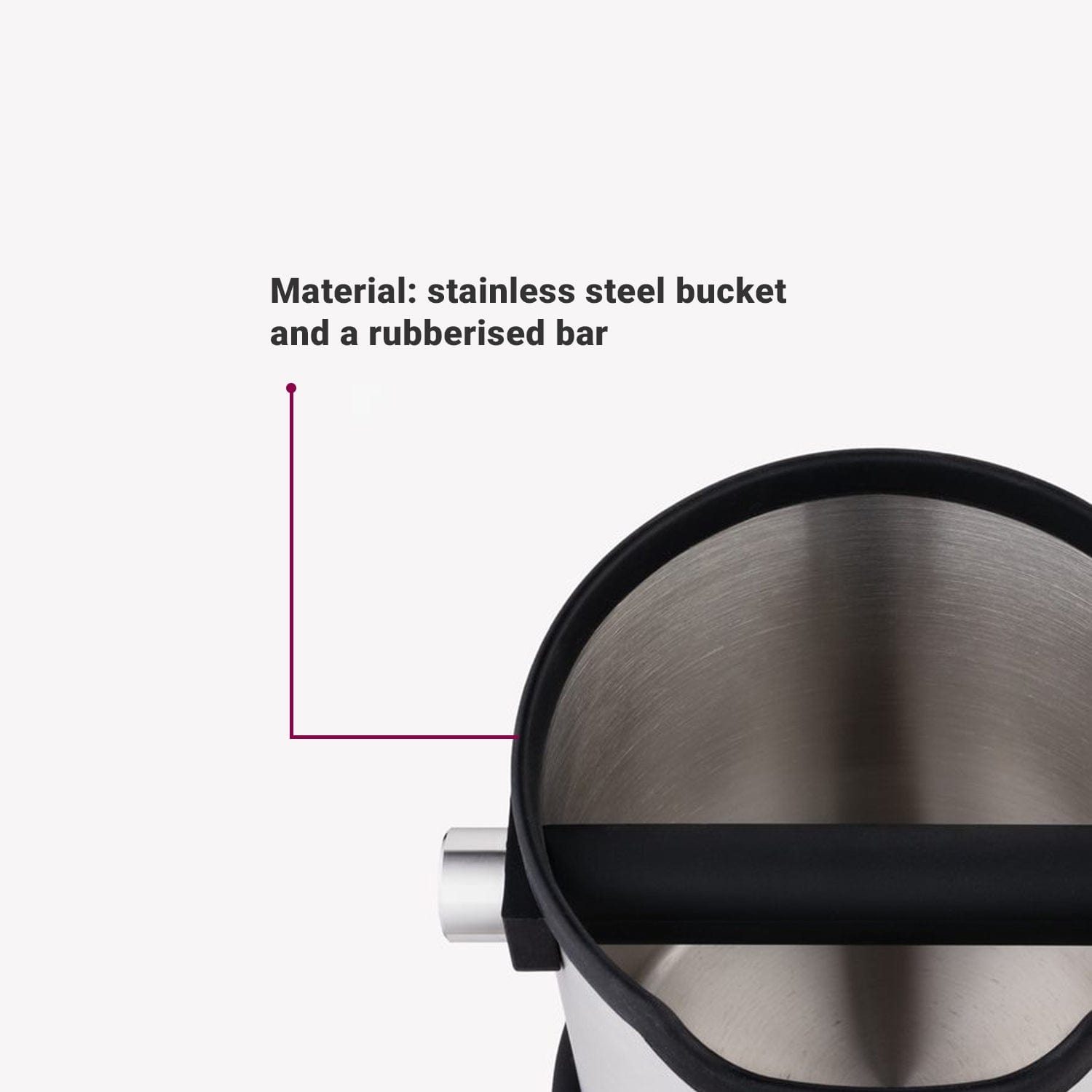 Budan Knock Box Stainless Steel - Something's Brewing