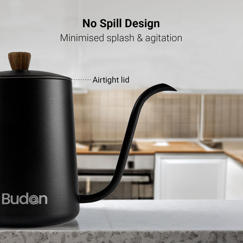 Budan Stainless Steel Kettle - Something's Brewing