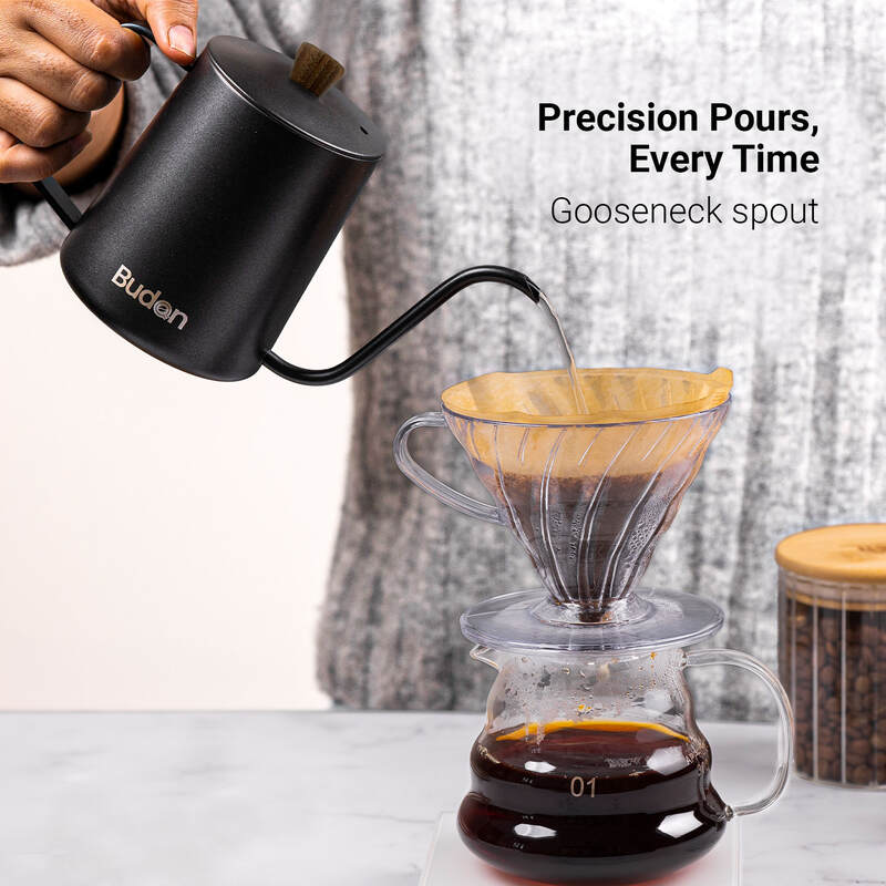 Budan Stainless Steel Kettle - Something's Brewing