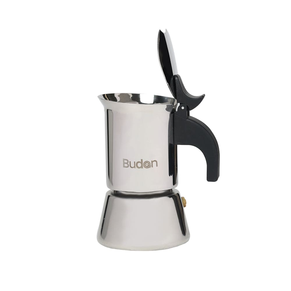 Budan Stainless Steel Moka Pot - Something's Brewing