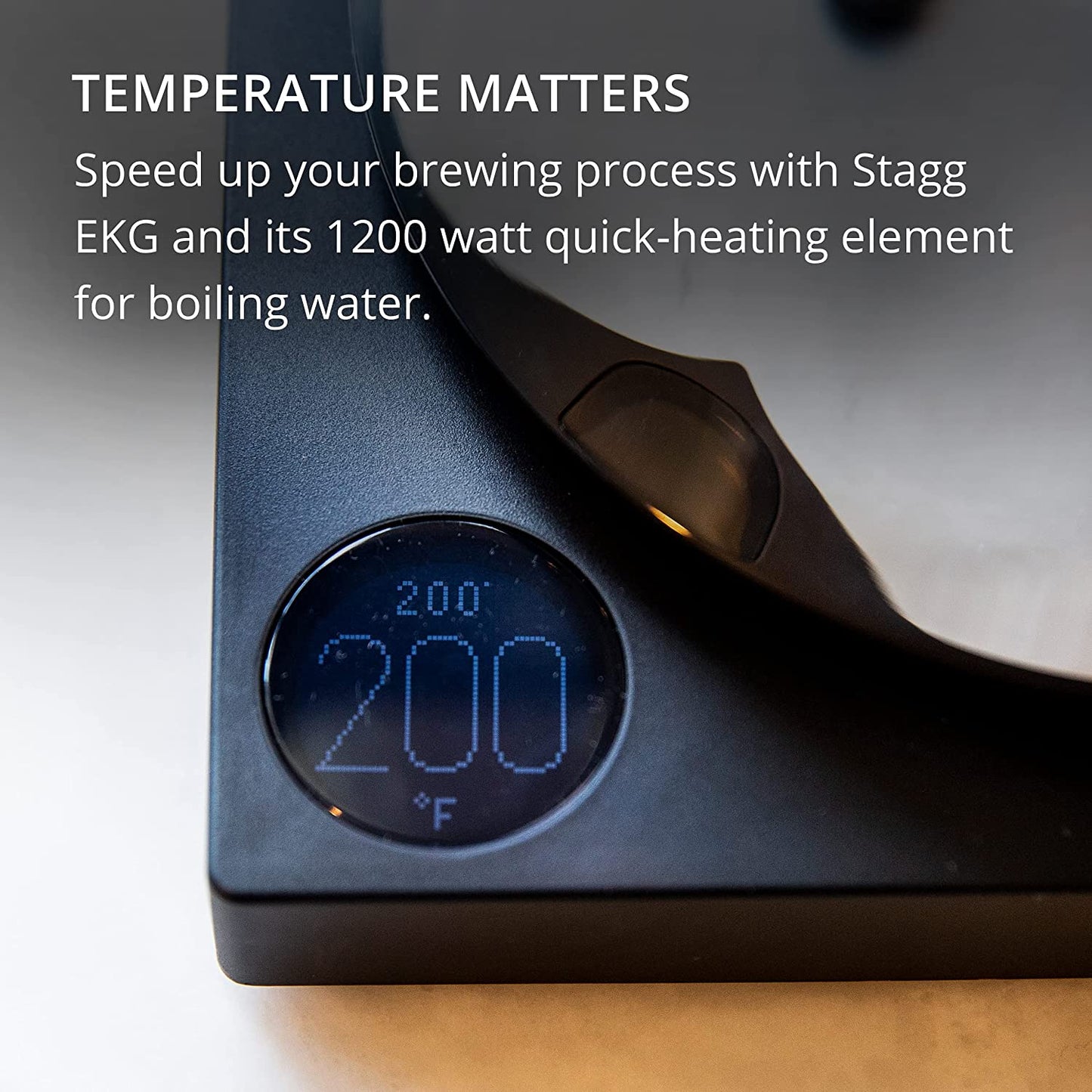 Fellow Refurbished | Fellow Stagg EKG, Temperature Control Electric Kettle, 900 ml | Electric Pourover kettle