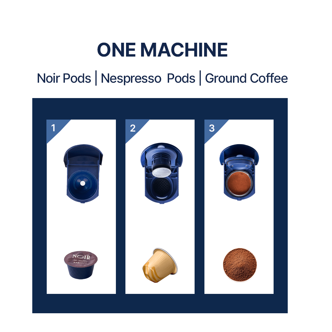 Noir Azure Coffee Machine - Something's Brewing