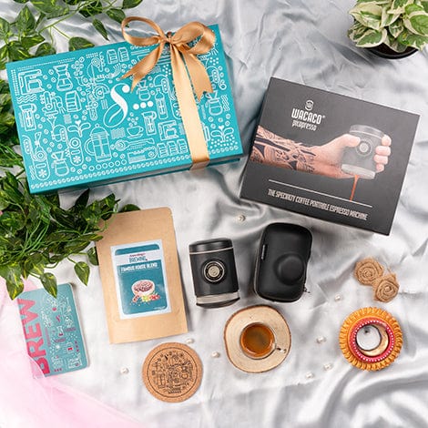 Somethings Brewing Store Fits- in-your-pocket espresso maker