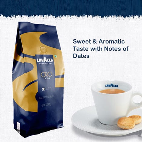 Lavazza Coffee 500gms / Whole Beans Lavazza Oro Aroma, Roasted Coffee Beans-500g
