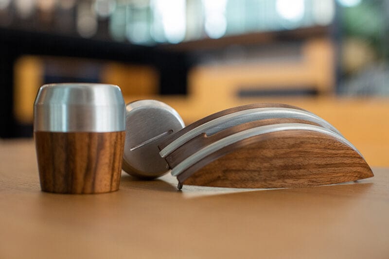La Marzocco Spares Walnut Wood Customization Kit For Linea Mini