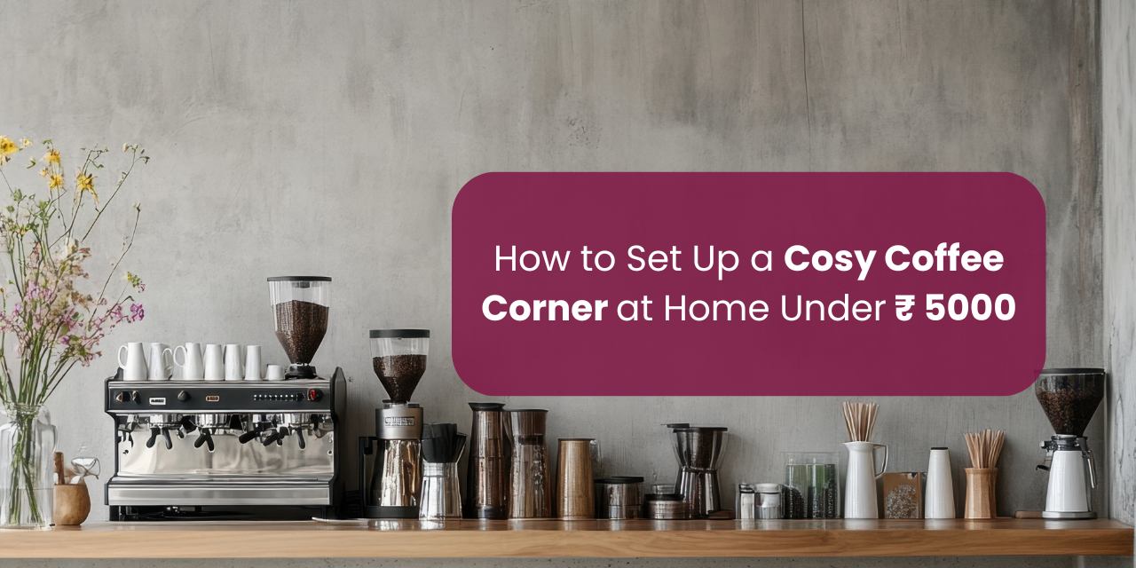 How to Set Up a Cosy Coffee Corner at Home Under ₹5000?