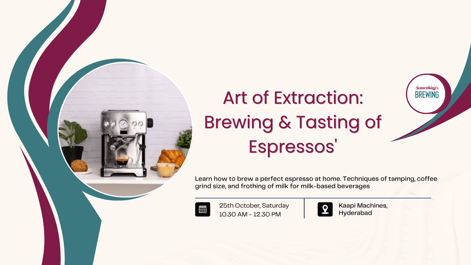 Art of Extraction: Brewing & Tasting of Espressos - Something's Brewing