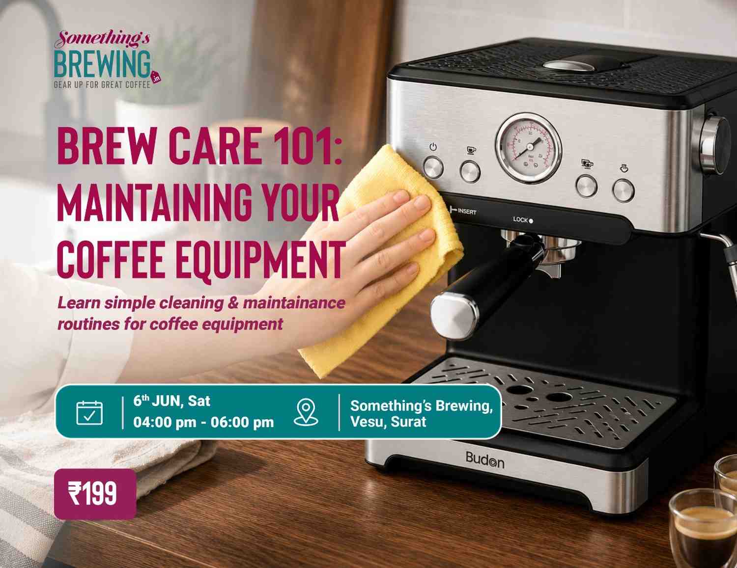 Brew Care 101: Maintaining Your Coffee Equipment | Surat - Something's Brewing