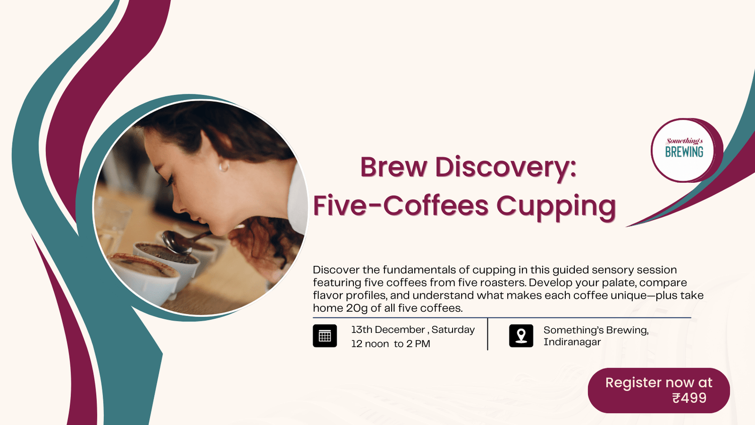 Brew Discovery: Five-Coffees Cupping - Something's Brewing