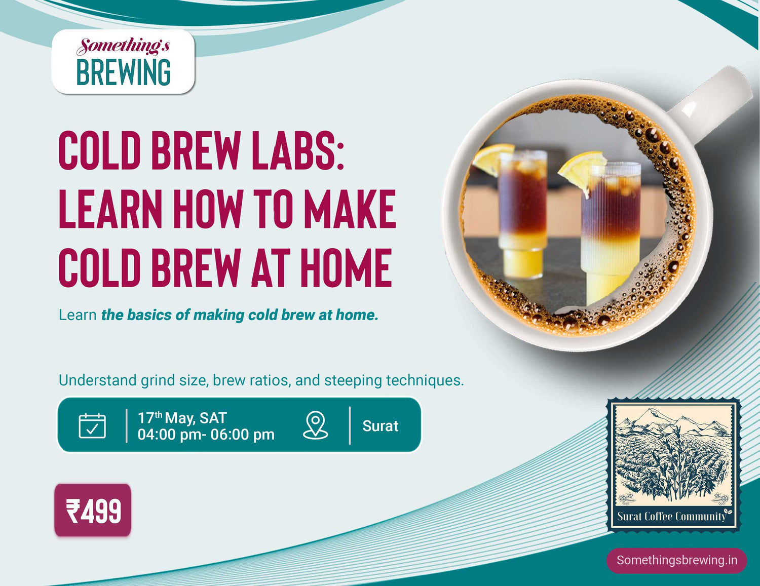 Cold Brew Labs: Learn How to Make Cold Brew at Home | Surat - Something's Brewing