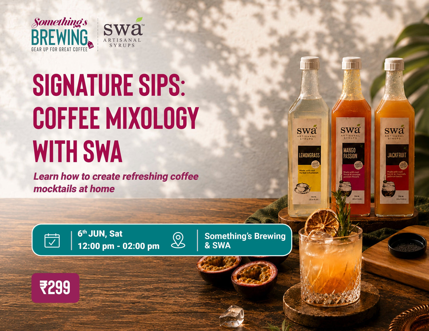 Signature Sips: Coffee Mixology with SWA - Something's Brewing