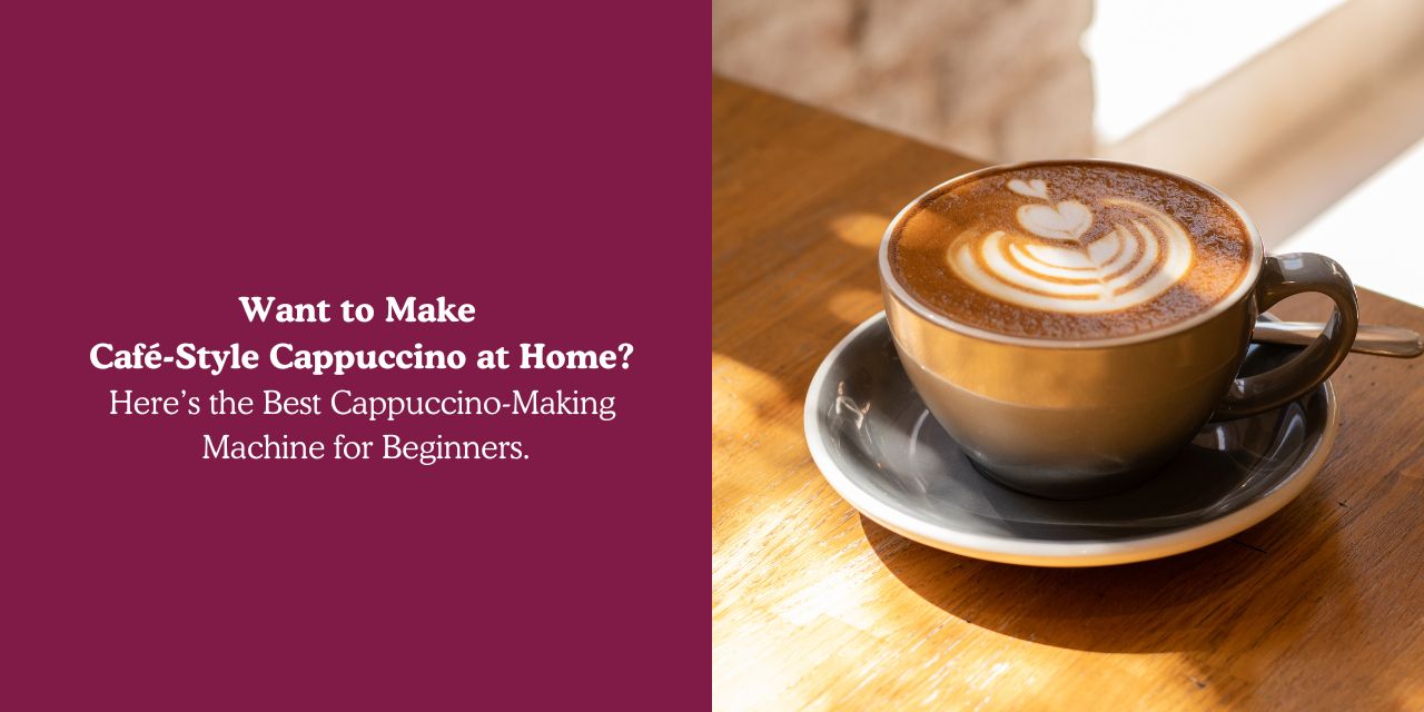 Want to Make  Café-Style Cappuccino at Home? Here’s the Best Cappuccino-Making Machine for Beginners. - Something's Brewing