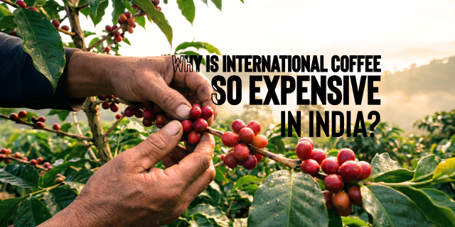 Why is International coffee so expensive in India?