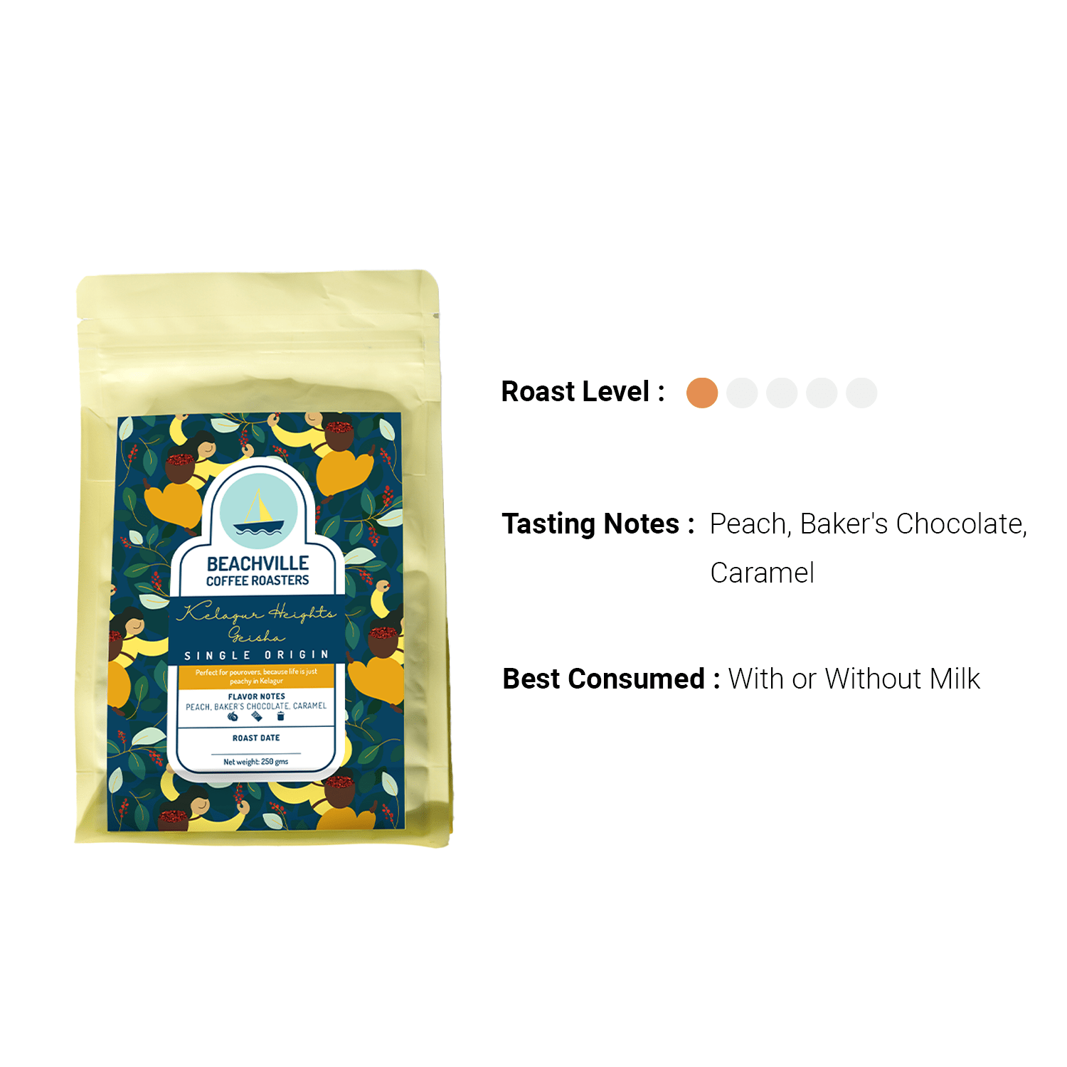 Beachville Coffee Ground And Whole Coffee Beans Beachville Kelagur Heights | Light Roast