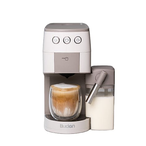 Budan Home Coffee Machines Budan One Touch Coffee Machine - Pod/Coffee Capsules + Ground Coffee | With Free Ground and Coffee Pods