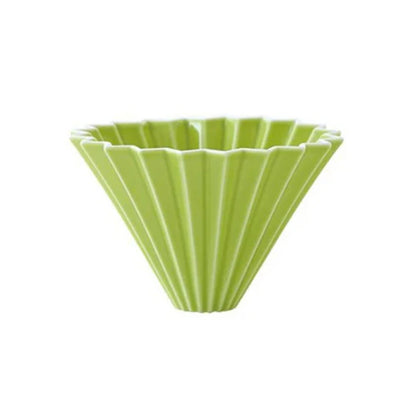 SB Online Store Green Origami Coffee Dripper with Holder | Medium