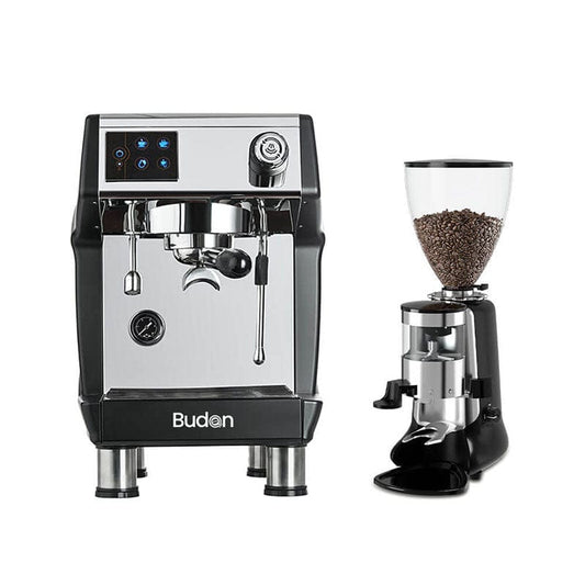 Budan Coffee Machines Budan Pro ,Hey Café Buddy Espresso Grinder & Accessories Combo