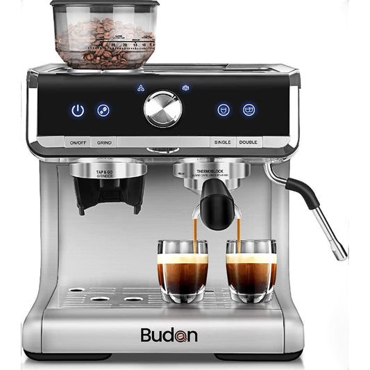 Budan Budan Espresso Machine with In Built Grinder | Best Coffee Machine | On Pre Order Only | Delivery Time 4th week of July