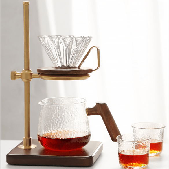 ZeroHero Manual Brewing Hero Prisma Walnut Dripper | Clear