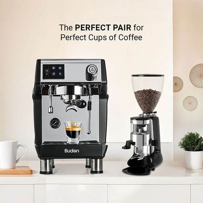 Budan Coffee Machines Budan Pro ,Hey Café Buddy Espresso Grinder & Accessories Combo