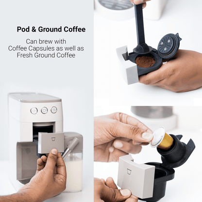 Budan Budan One Touch Espresso Machine - Pod + Ground Coffee Black - On Pre Delivery