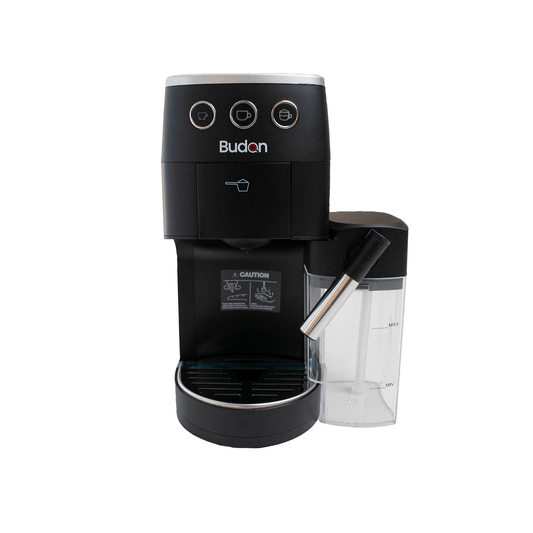 Budan Budan One Touch Espresso Machine - Pod + Ground Coffee Black - On Pre Delivery