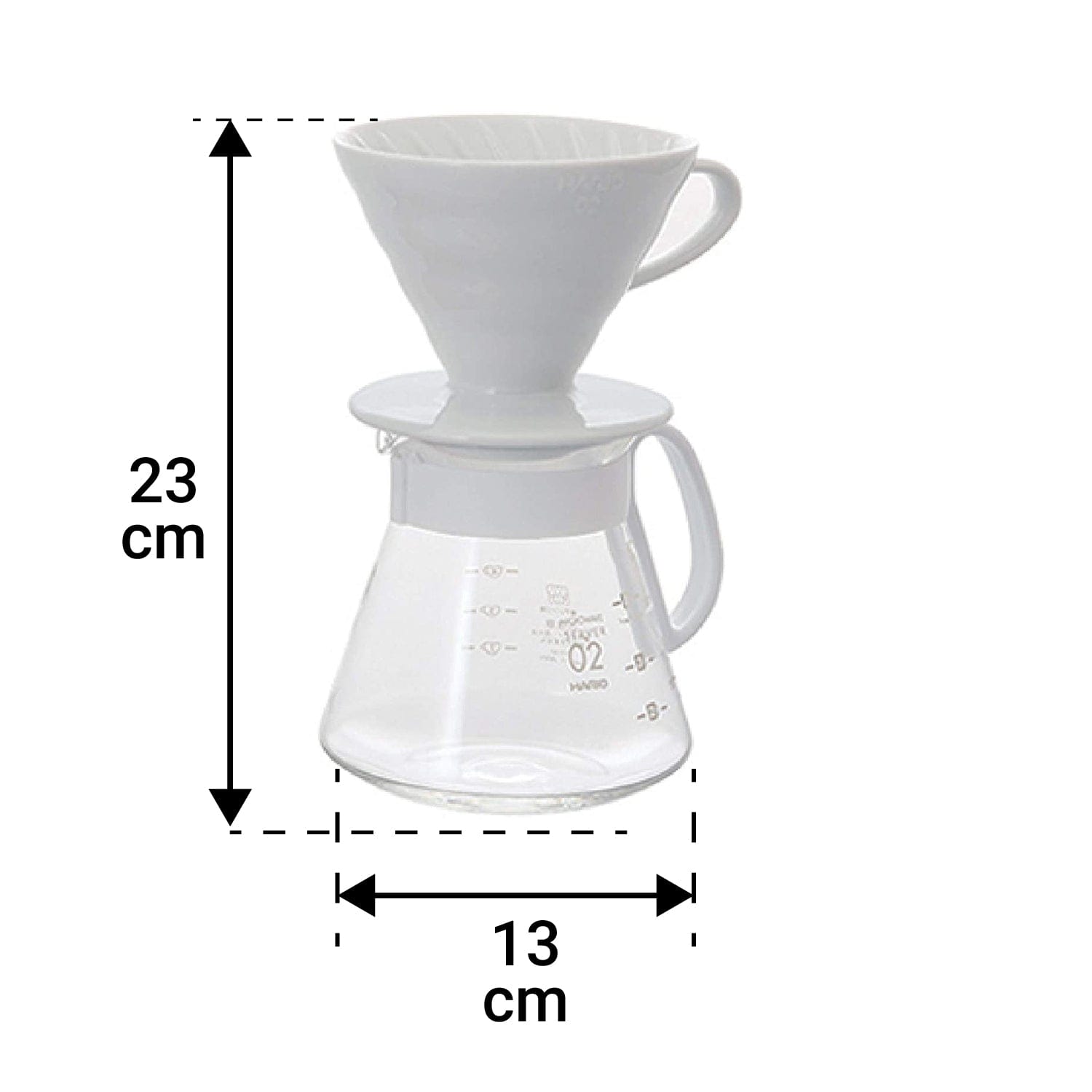 Hario Hario Ceramic v60 Clear Color Dripper & Pot