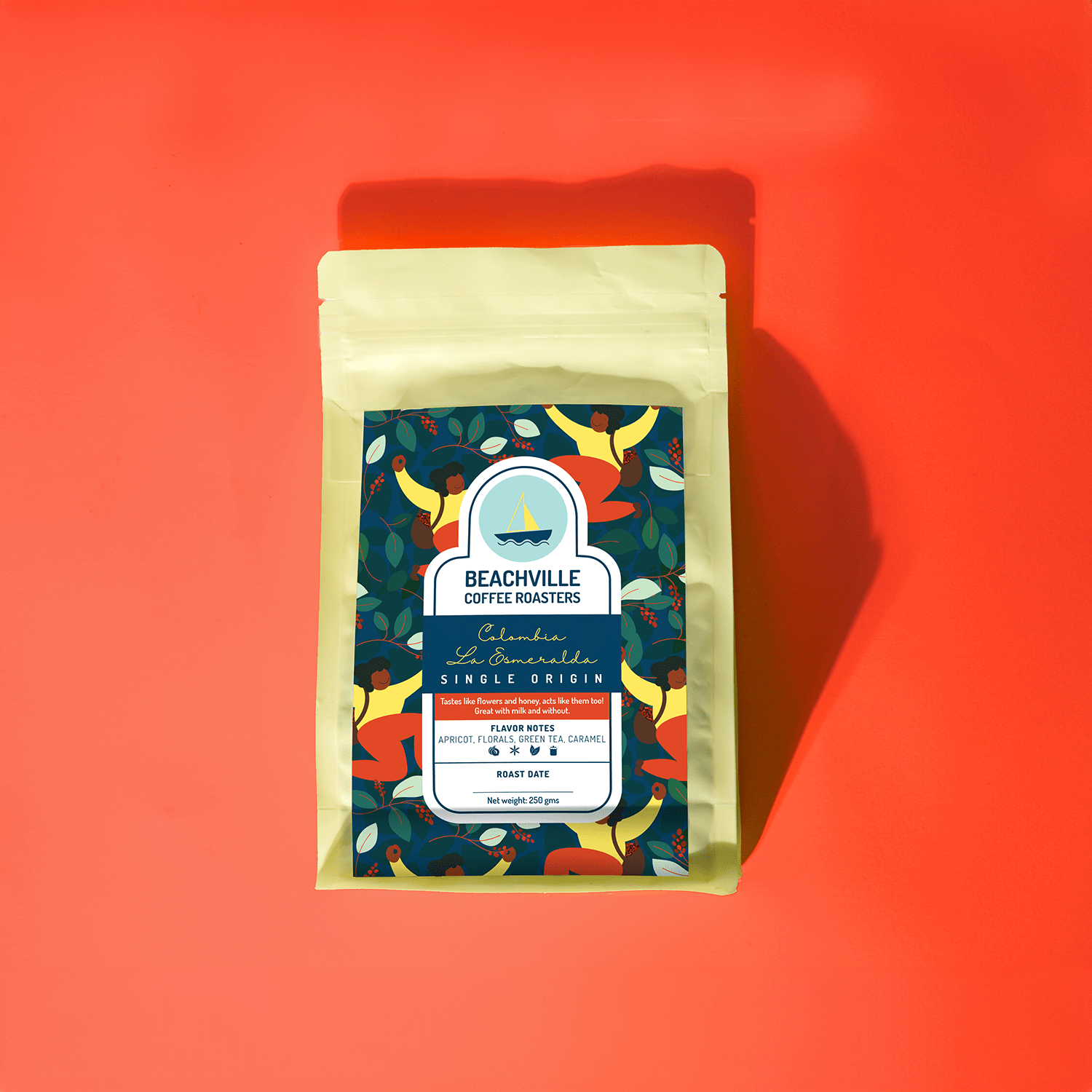 Beachville Coffee Ground And Whole Coffee Beans Beachville Colombia La Esmeralda | Light Medium Roast