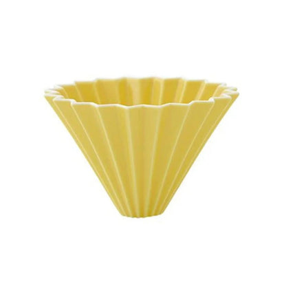 Origami Accessories Yellow Origami Coffee Dripper with Holder | Medium - On pre order