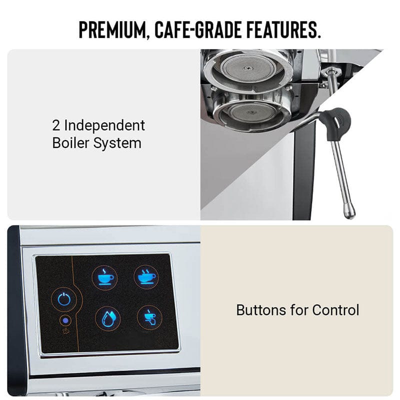 Budan Coffee Machines Budan Pro & Hey Café Buddy Espresso Grinder Combo