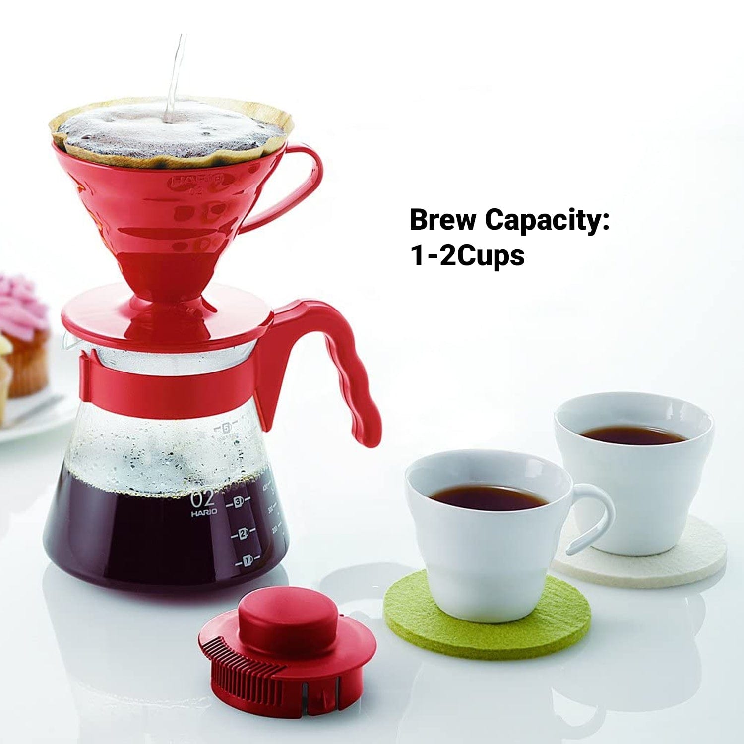 Hario Hario Ceramic v60 Clear Color Dripper & Pot