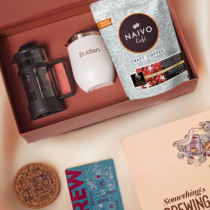 Something's Brewing Gift box French Press Bundle | Gift Hamper