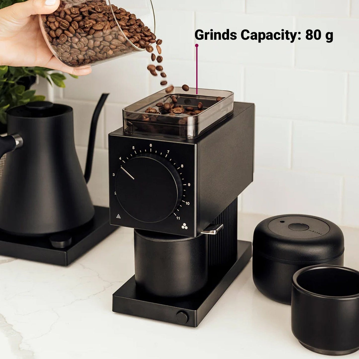 Fellow Fellow Stagg EKG black with Ode Gen1 Electric Coffee grinder