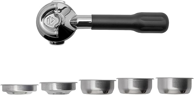 57 Two Way Portafilter | Silver/Black | Lelit - Something's Brewing