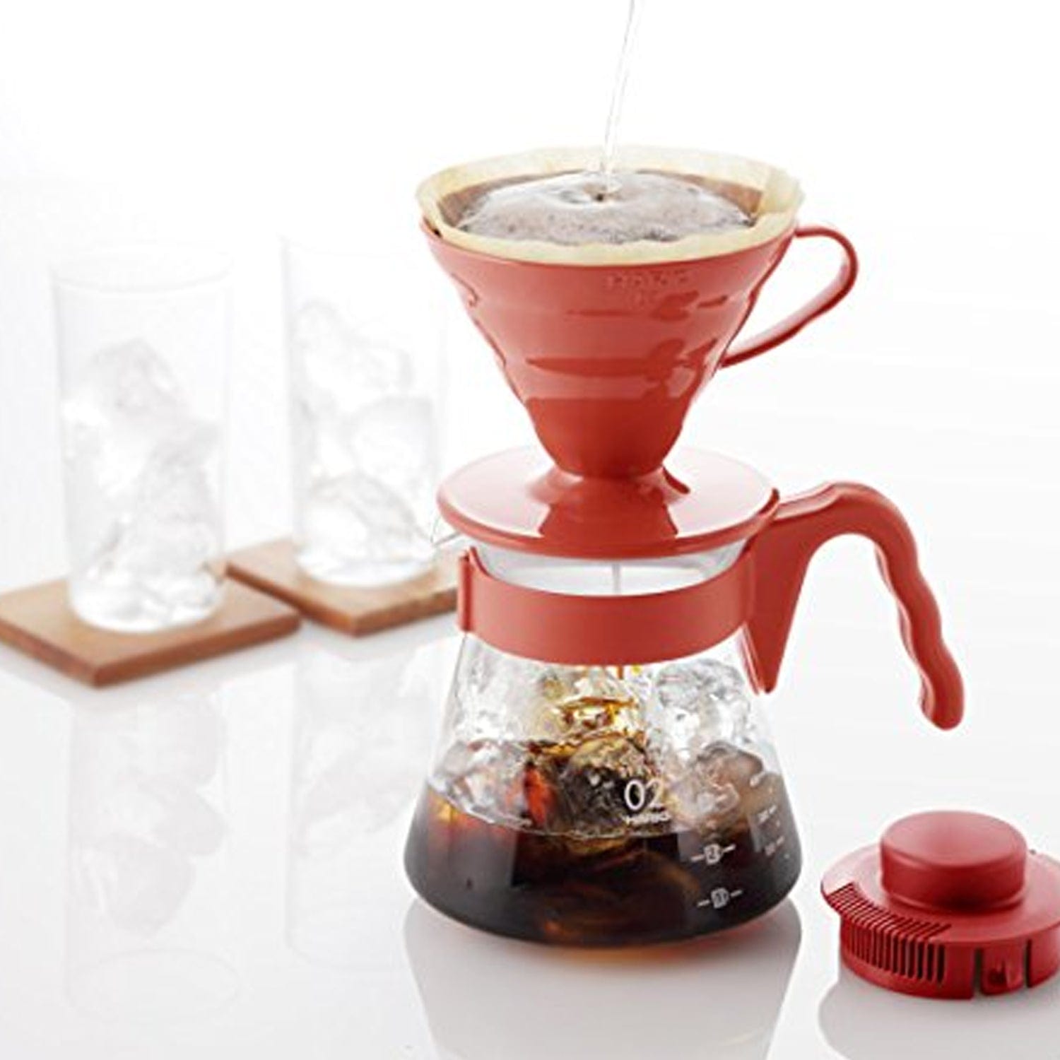 Hario Hario Ceramic v60 Clear Color Dripper & Pot