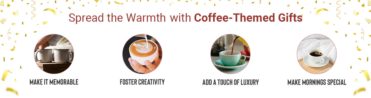 Coffee themed gifting banner