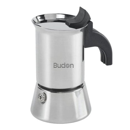 Budan Refurbished Budan Moka Pot Stainless Steel Coffee Maker - 2 Cup ( 100ml ) | Best Moka Pot