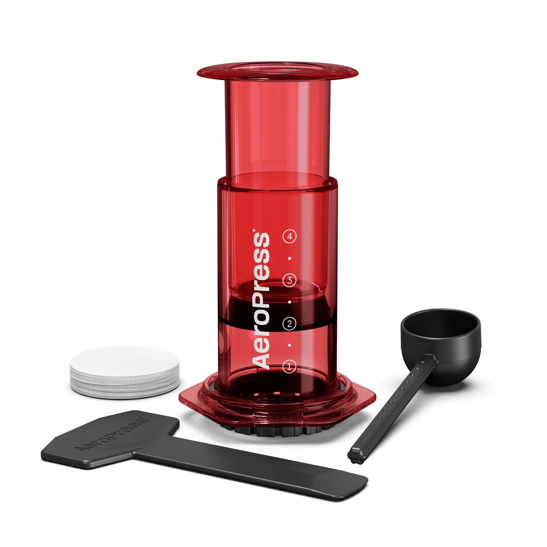 Aeropress Manual Brewing Aeropress Red Travel brewer / Coffee Maker - On pre order