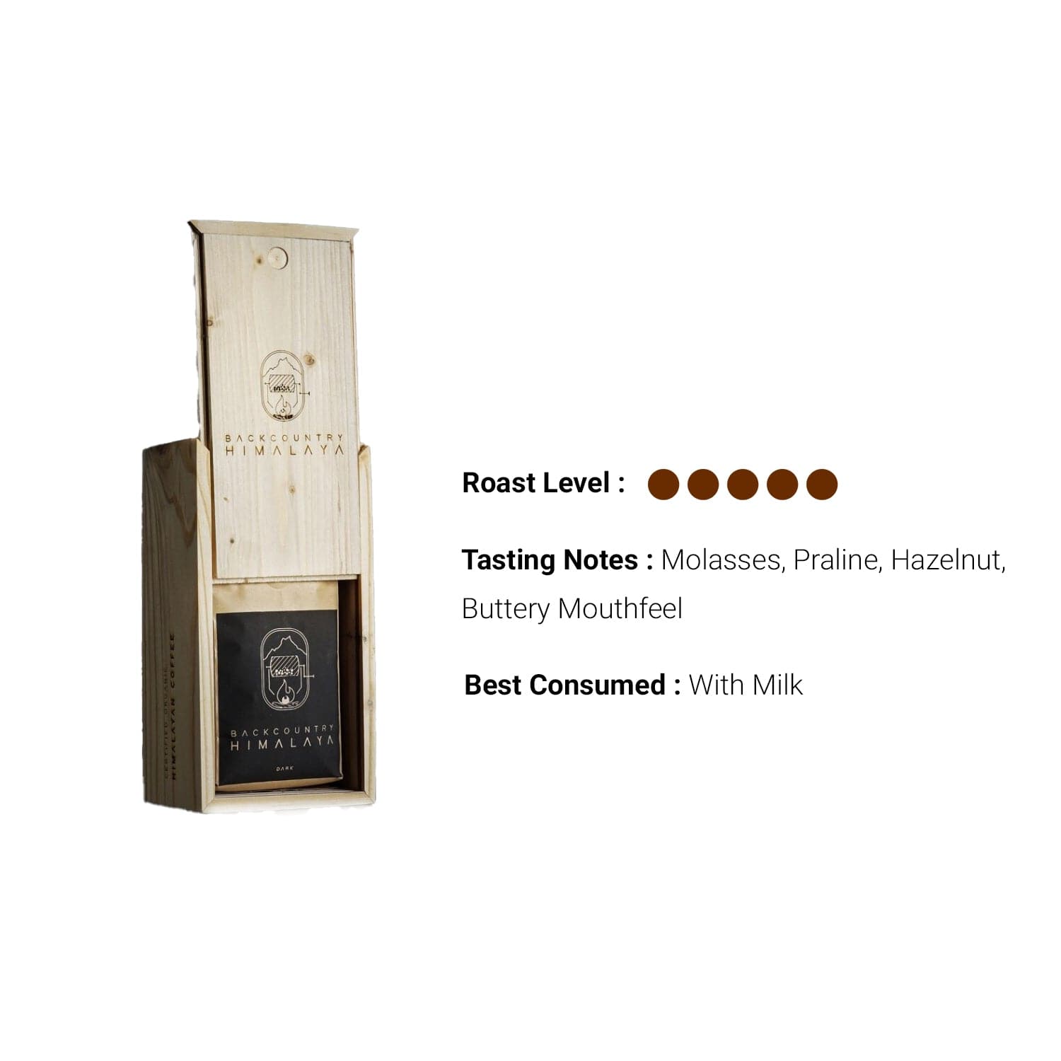 Backcountry Himalayan coffee Ground And Whole Beans Himalayan Arabica Roasted Coffee Beans-Dark Roast