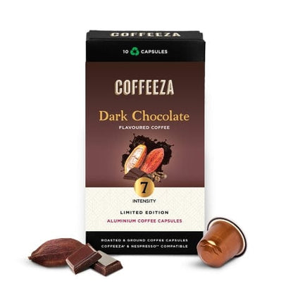 Coffeeza Dark Chocolate Flavoured Aluminium Coffee Capsules Nespresso Compatible