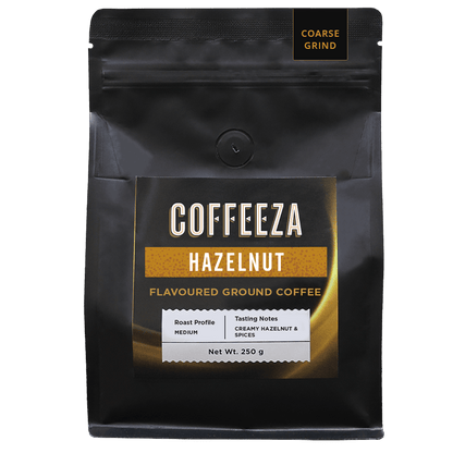 Coffeeza Ground And Whole Beans Coffeeza Hazelnut Flavoured Ground Coffee (Coarse Grind)