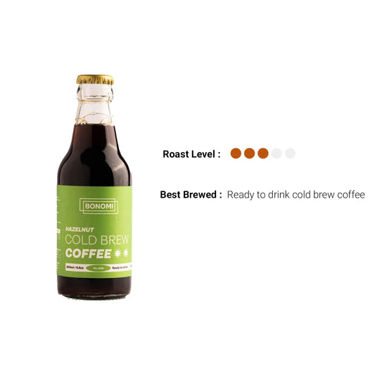 Bonomi Ready To Drink 200ml Hazelnut Cold Brew Coffee (Pack of 6)