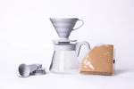 Hario Hario V60 Coffee Server 02 Set Grey , Manual Brewer with Server, 700ml