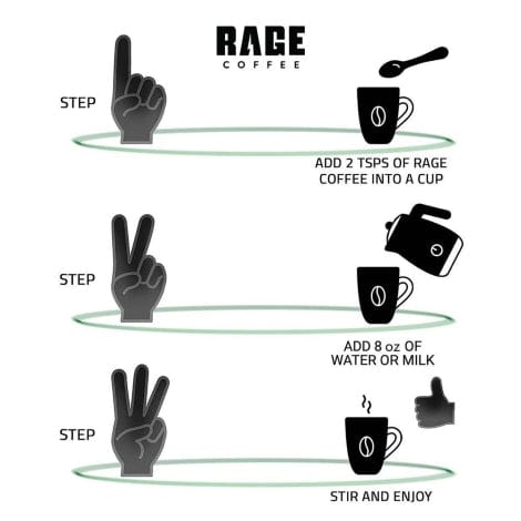 Rage Coffee Instant coffee Rage Coffee Flavoured Instant Coffee |100% Pure Coffee | Premium, Bold & Smooth 50 GMs